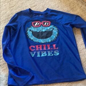 Sesame Street Blue Kids Swim Shirt